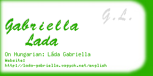 gabriella lada business card